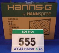 A HANNS-G 24 inch LCD Monitor (Boxed & Unused)