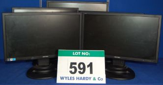 Five HANNS-G 22 inch Wide/Flat Screen HD Displays