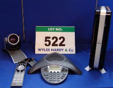 A POLYCOM Video Conferencing System comprising HDX6000 CPU, Hend Held Remote Control, MPTZ-6