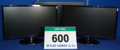 A DELL & Two HANNS-G 24 inch Wide/Flat Screen HD Displays