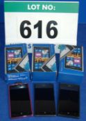 Three NOKIA Lumia 925 Windows Smart Phones complete with Boxes