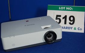 A SONY VPL-EW345 Data Projector - Recorded Lamp Hours 2