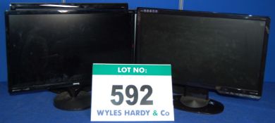 Five BENQ 22 inch Wide/Flat Screen HD Displays