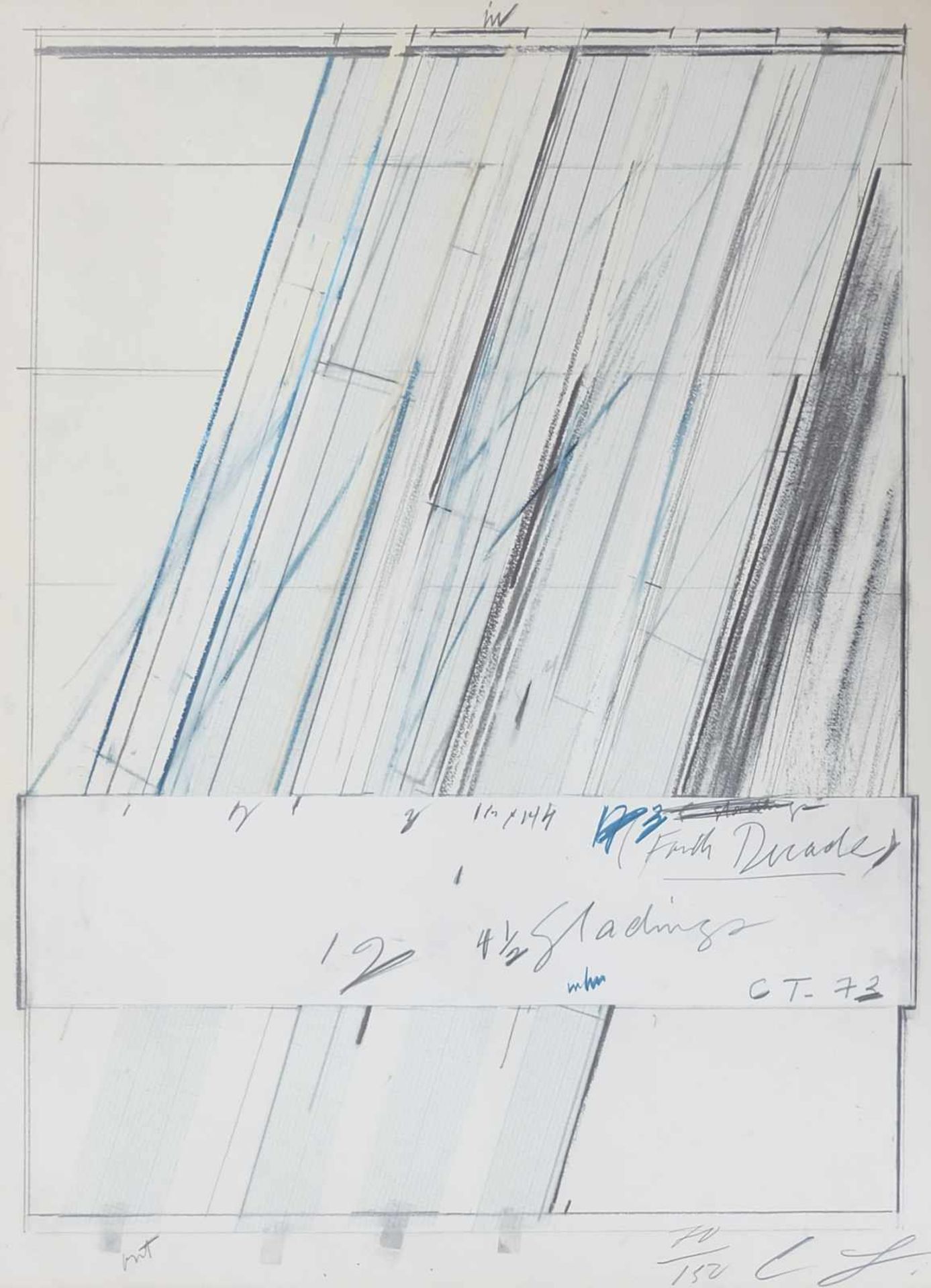 TWOMBLY, Cy (*25-04.1928 Lexington/ Va. +05.07.2011 Rom), Offsetlithografie, "Fourth Decade", in der