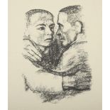 KOLLWITZ, Käthe, "Verbrüderung", Fotolithografie, 45 x 35, 1927, Nr.1 der Mappe "Ten Lithographs",