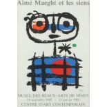 MIRO, Joan, Plakat Aimé Maeght et les siens, Farblithografie, 63 x 45, 1982, R.