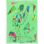 CHAGALL, Marc, "Der grüne Akrobat", aus Derriere le miroir, Original-Farblithografie, 31 x 22, 1979,