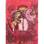 CHAGALL, Marc, Titelblatt Glasmalereien für Jerusalem, Original-Farblithografie, 32 x 23, Mourlot,