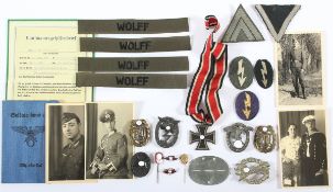 KONVOLUT ORDEN UND EFFEKTEN 2.WK, bestehend aus Eisernes Kreuz 2.Kl. 1939; Verwundetenabzeichen in