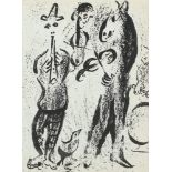 CHAGALL, Marc, "Les saltimbanques", Original-Lithografie, 32 x 23, 1963, WV Mourlot 395, R.