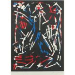 PENCK, A.R., "o.T.", Farbserigrafie, 75 x 55, bez. Lp imp 2/20, handsigniert, R.