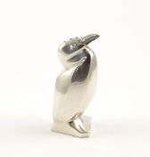 ART DECO-GEWÜRZSTREUER, in Form eines Pinguins, Metall, versilbert, H 8, minst.ber., gemarkt GALLIA,