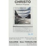 CHRISTO, Works in progress, Offset-Plakat, 70 x 42, handsigniert, 1993