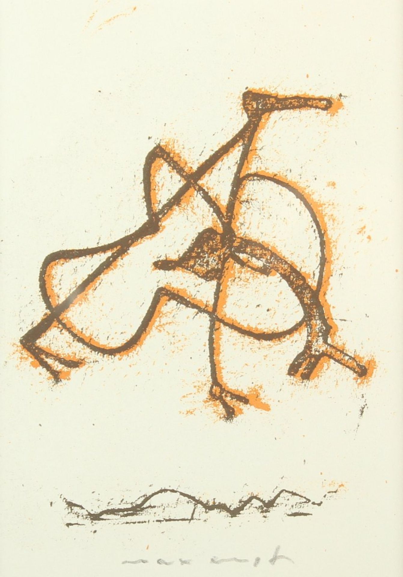 ERNST, Max, "Invitation pour l'Orangerie", Original-Farblithografie, 14 x 10,5, auf Vélin d'