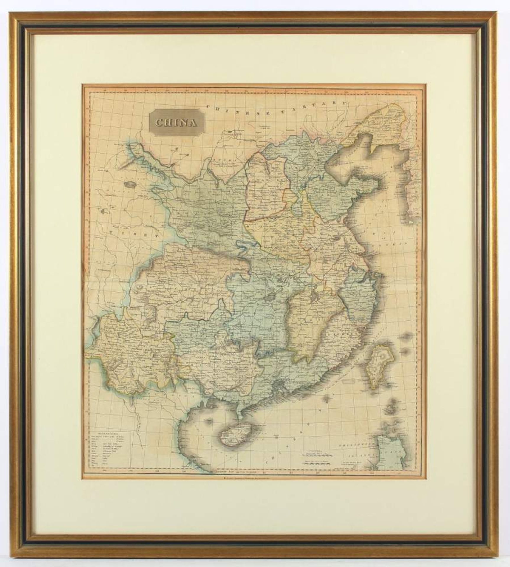 CHINA, kolorierter Stahlstich, 57 x 50, Thomson's New General Atlas, 19.Jh., R. - Image 2 of 2