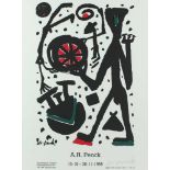 PENCK, A.R., Plakat, Farbserigrafie, 98 x 68, 1988, handsigniert, R.