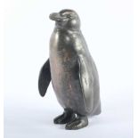 GAUL, August, "Pinguin (Kopf nach links)", Silber massiv, 3010g, H 23, am Fuß signiert, vgl. WV