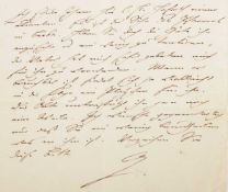 JOHANN WOLFGANG VON GOETHE, Brief an seinen Weimarer Amtskollegen Christian Gottlob Voigt d.Ä.