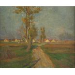 REICHERT (Maler um 1900), "Niederrheinische Landschaft", Öl/Lwd., 37 x 46, unten rechts signiert,