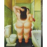 BOTERO, Fernando, "Das Bad", Farboffset, R.