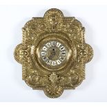 WANDUHR, Messinggehäuse, Werk gangbar, H 50, DEUTSCH, um 1890