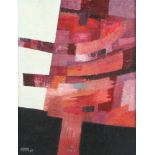 BARTH, Carl, "Roter Baum II", Öl/Lwd., 90 x 65, unten links signiert und datiert '61, verso bez.,