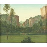 CHAMPION, Theo (1887-1952), "Romantische Landschaft", Öl/Lwd., 37 x 45,5, unten links signiert