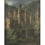 ELSASSER, Friedrich August (1810-1845), "Romantische Berglandschaft mit gotischer Klosterruine",