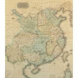 CHINA, kolorierter Stahlstich, 57 x 50, Thomson's New General Atlas, 19.Jh., R.