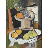 KUBIST, 20.Jh., "Nature morte", Öl/Lwd., 62 x 46, unsigniert, R.