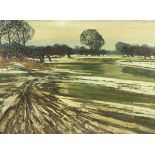 CLARENBACH, Max (1880-1952), "Wintermorgen am Niederrhein", Öl/Lwd., 80 x 110, unten rechts