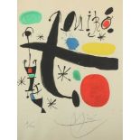 MIRO, Joan, "ohne Titel", Original-Farblithografie, ca. 30 x 27, nummeriert 1/100, handsigniert, R.