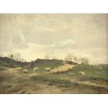 JANS, Jan (1893-1963), "Landschaft mit Schäfer und Herde", Öl/Lwd., 28,5 x 39,5, unten rechts