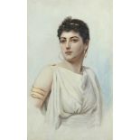 BOBROW, Victor Alexejewitsch (1842-1918) , "Ägypterin" (oder Esther?), Öl/Lwd., 58 x 35, unten