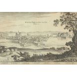 SCHWERIN, Kupferstich, 23 x 34,5, von C.MERIAN, um 1640, R.