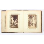 KLEINES FOTOALBUM FRAUENAKTE, Drucke nach Gemälden, (ca.45 Stück, Buch ca. 14 x 12), um 1900