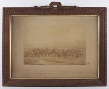 OFFIZIERSGESCHENK des Westfälischen Kürassier-Regimentes von 1875, Lichtdruck nach einer