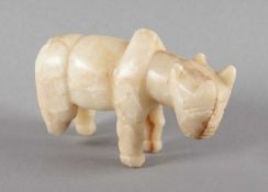 STIER, Alabaster, 1 Fuß fehlt, L 15, wohl SABÄISCH, JEMEN, 1. Jh. v. Chr. ? 22.00 % buyer's