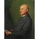 WIEDENHOFER, Oskar (1889-1887), "Portrait eines Mannes", Öl/Lwd., 82 x 65, unten rechts signiert und