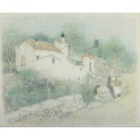 PUDLICH, Robert, "Bei Agrigent", Original-Farblithografie, 43 x 52, handsigniert, R. 22.00 % buyer's