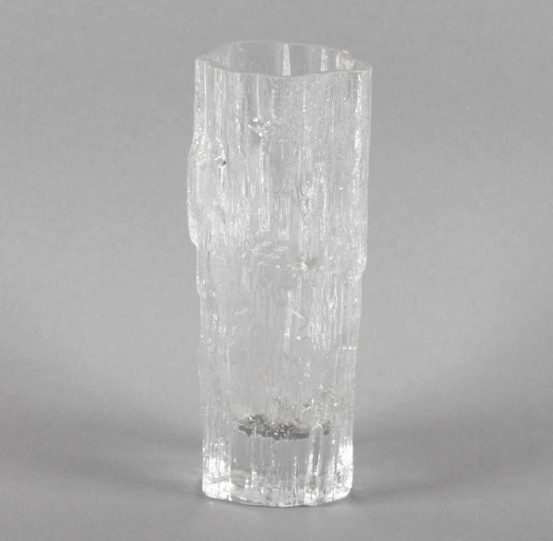 VASE, farbloses Glas, H 17, Entwurf Tapio WIRKKALA, ITTALA, FINNLAND, um 1950 22.00 % buyer's