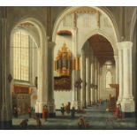 VLIET, Hendrick Corneliszon van der (1611-1675), "Niederländisches Kircheninterieur", Öl/Lwd., 80