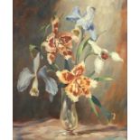 VOLKWEIN, Helmuth Andreas (1920-2004), "Orchideenstrauß", Öl/Lwd., 60 x 50, unten rechts signiert,