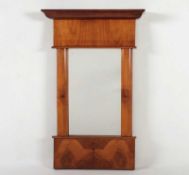 BIEDERMEIER-SPIEGEL, Kirschbaum, H 76, B 49, DEUTSCH, um 1820 22.00 % buyer's premium on the