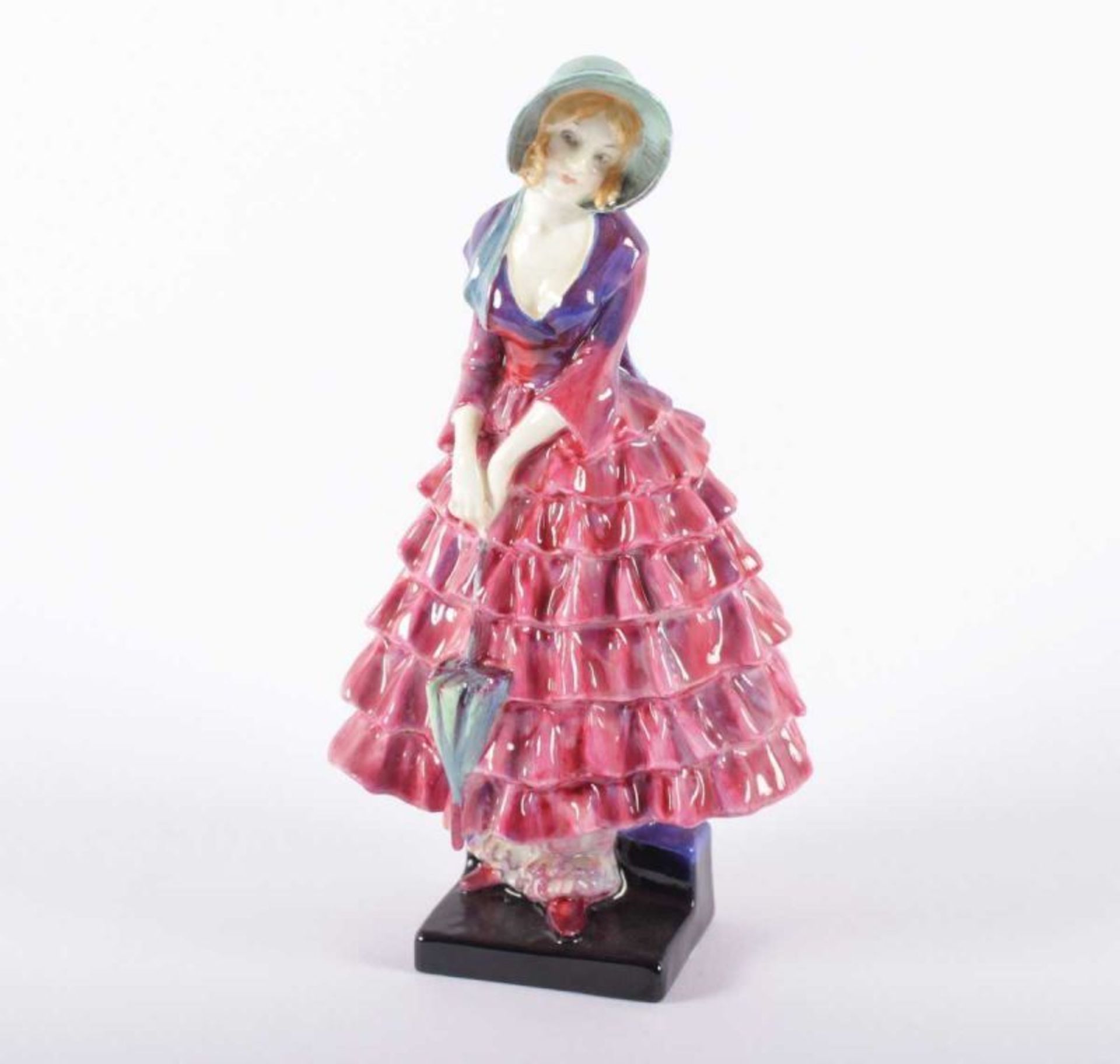 PRISCILLA, Keramik, polychrom glasiert, H 23, ROYAL DOULTON, 1929-1949 22.00 % buyer's premium on