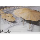 CHRISTO, "The umbrellas - Project for Japan", Multiple (Kunstpostkarte - Farboffset), 10,5 x 14,