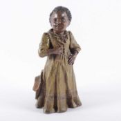 MOHRENKIND, Terracotta, polychrom bemalt, H 24, innenseitig gemarkt, GOLDSCHEIDER, um 1890 22.00 %