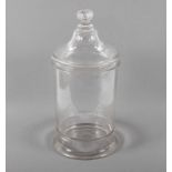 DECKELGEFÄSS, Glas, H 43, DEUTSCH, 19.Jh. 22.00 % buyer's premium on the hammer price 19.00 % VAT on