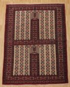 BRÜCKE TEKKE-HATSCHLU, älter, feine Knüpfung, Turkmenien, 193 x 140, Zustand B 22.00 % buyer's