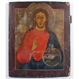 IKONE, "Christus Pantokrator", Tempera/Holz, 38 x 30, besch., RUSSLAND, 19.Jh. 22.00 % buyer's